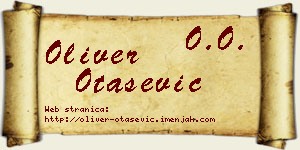 Oliver Otašević vizit kartica